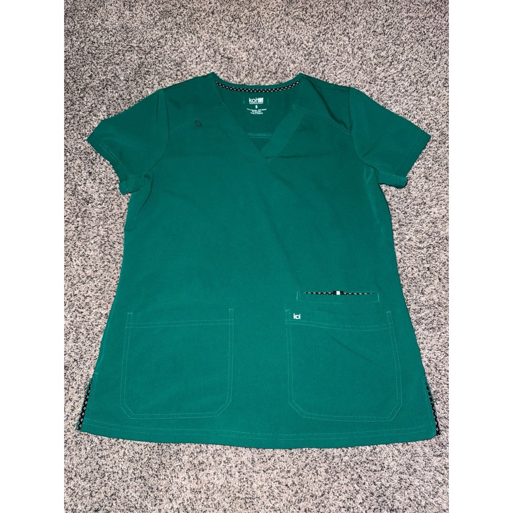 Koi Next Gen Women's Teal Scrub Top Size‎ Small